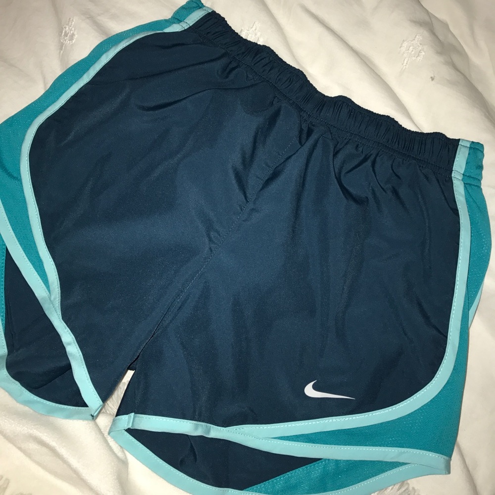 Nike teal and light blue dry fit shorts worn 2x